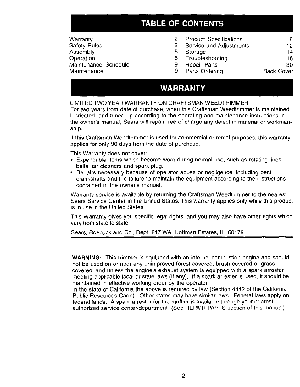 Craftsman 917.773420 User Manual | Page 2 / 26