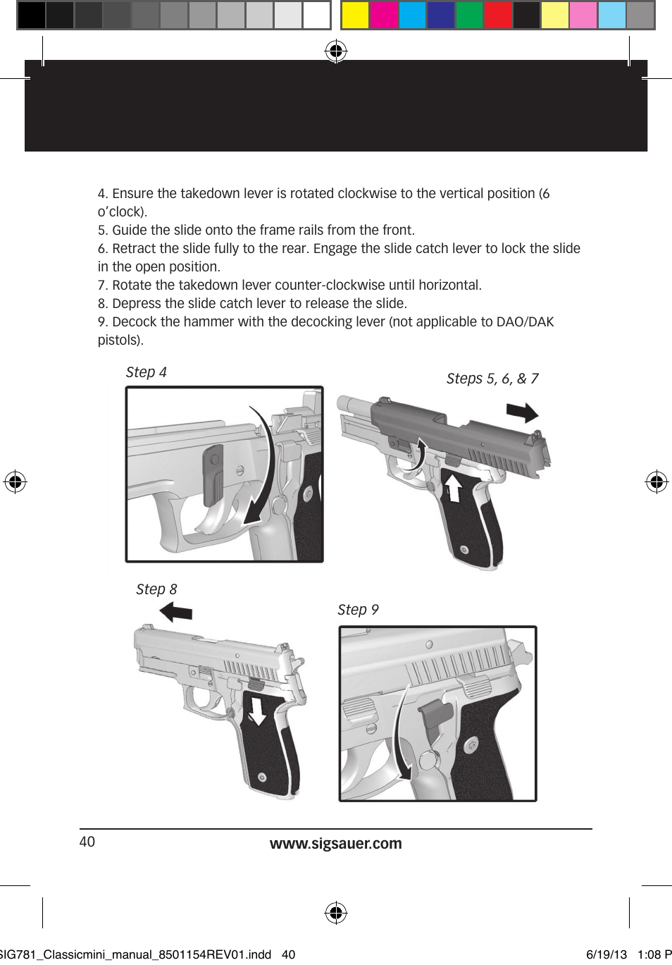 SIG SAUER P229 User Manual | Page 40 / 88