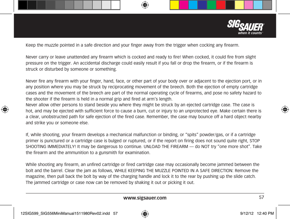 SIG SAUER SIG556 User Manual | Page 57 / 104