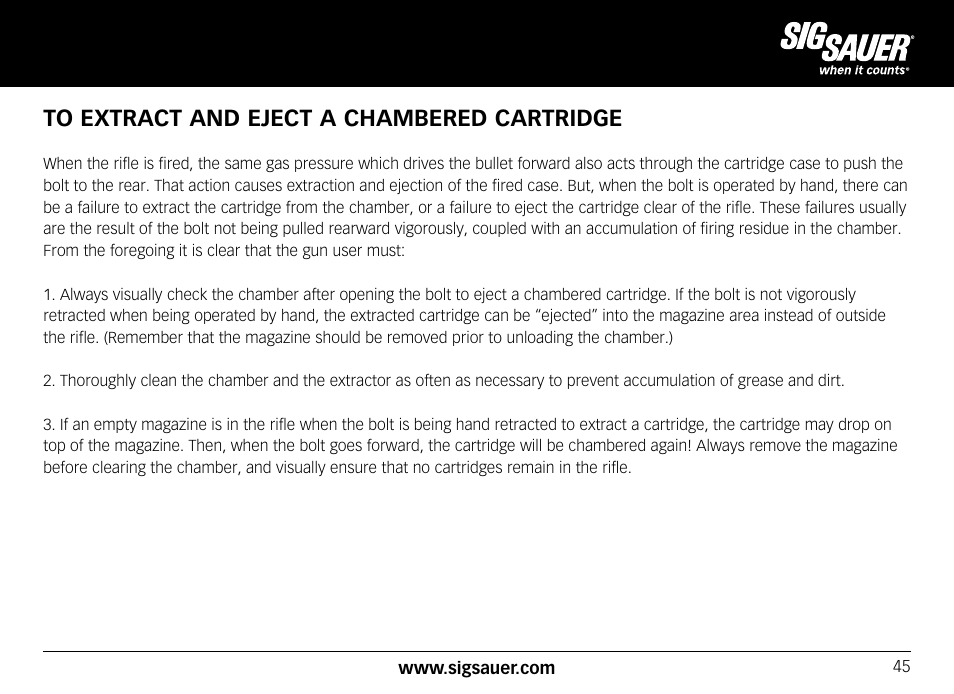 SIG SAUER SIG556xi User Manual | Page 45 / 84