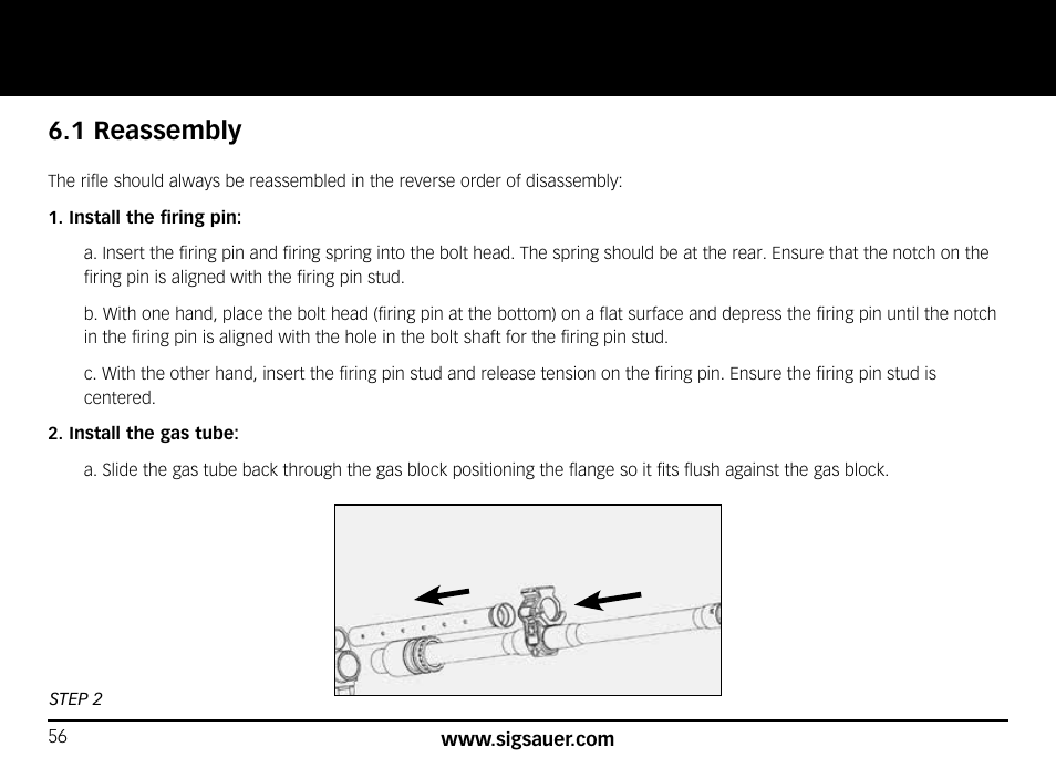 1 reassembly | SIG SAUER SIG556xi User Manual | Page 56 / 84