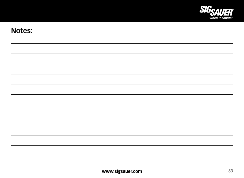 SIG SAUER SIG556xi User Manual | Page 83 / 84