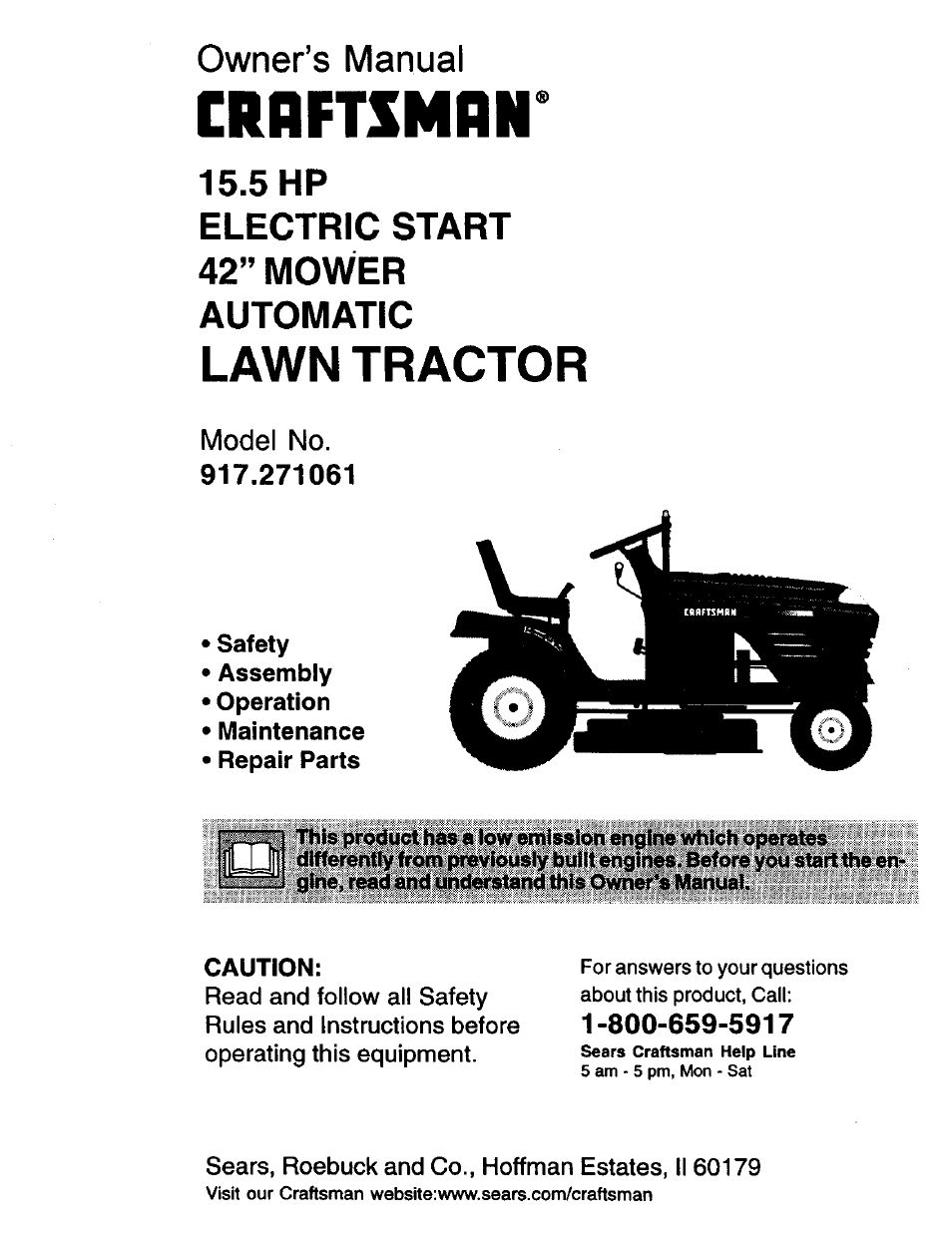 Craftsman 917.271061 User Manual | 60 pages