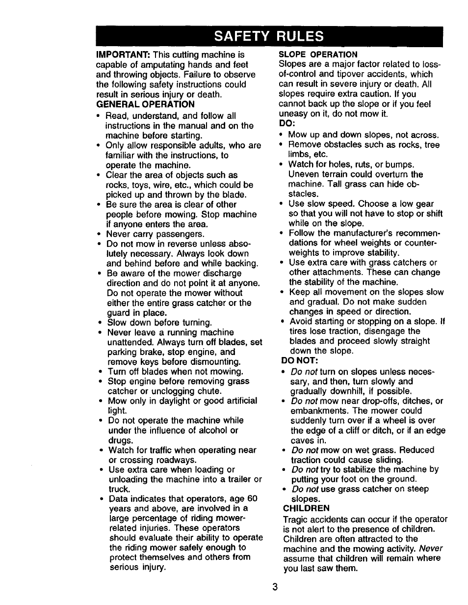 Safety rules | Craftsman 917.271061 User Manual | Page 3 / 60