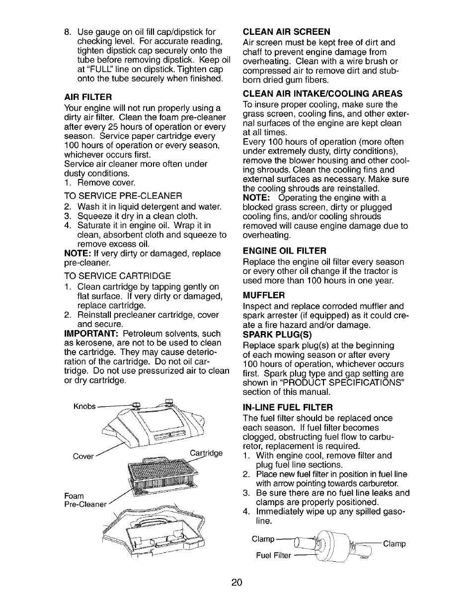 Craftsman 917.273510 User Manual | Page 20 / 56