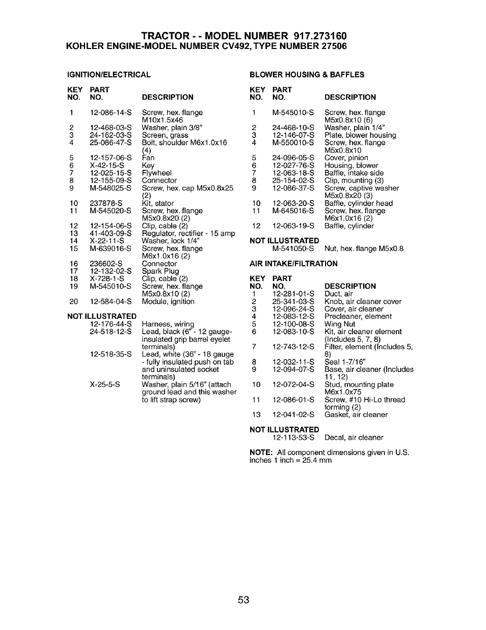 Craftsman 917.27316 User Manual | Page 53 / 60