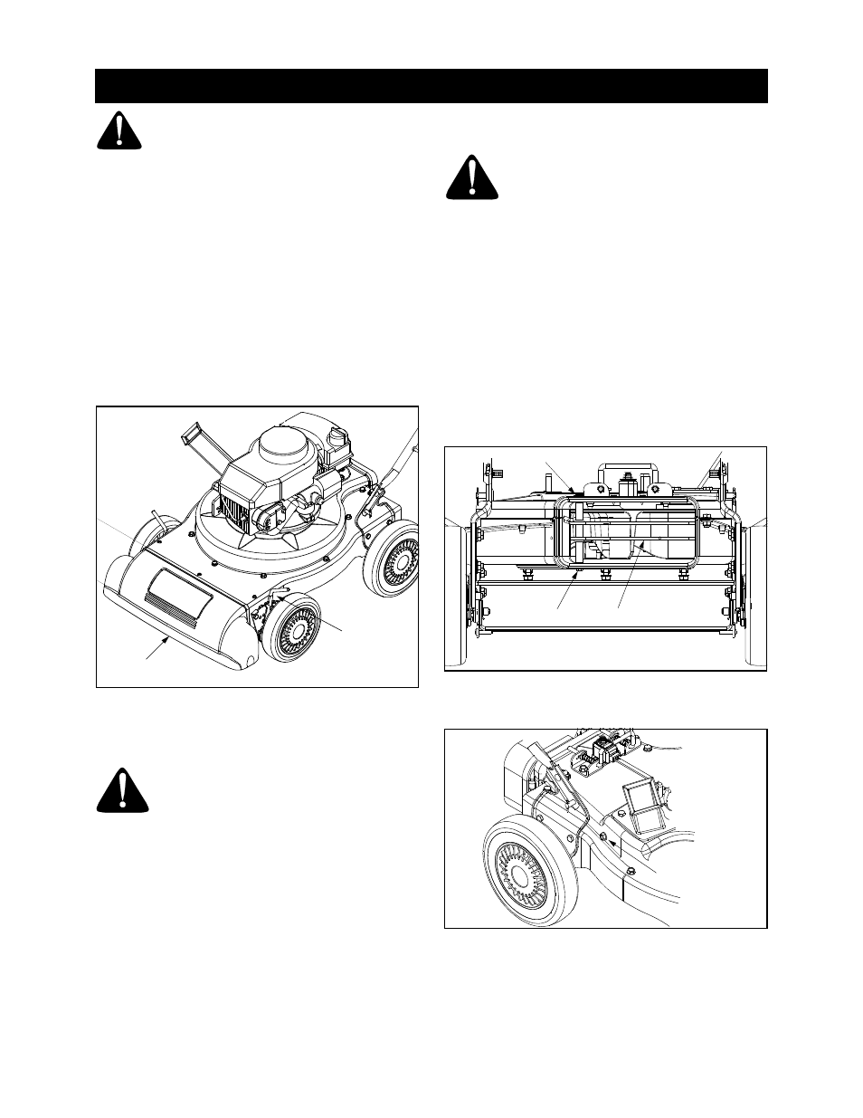 Nozzle height adjustment, Carburetor adjustment, Engine speed | Removing the flail screen, Service and adjustments | Craftsman 247.7701 User Manual | Page 12 / 40