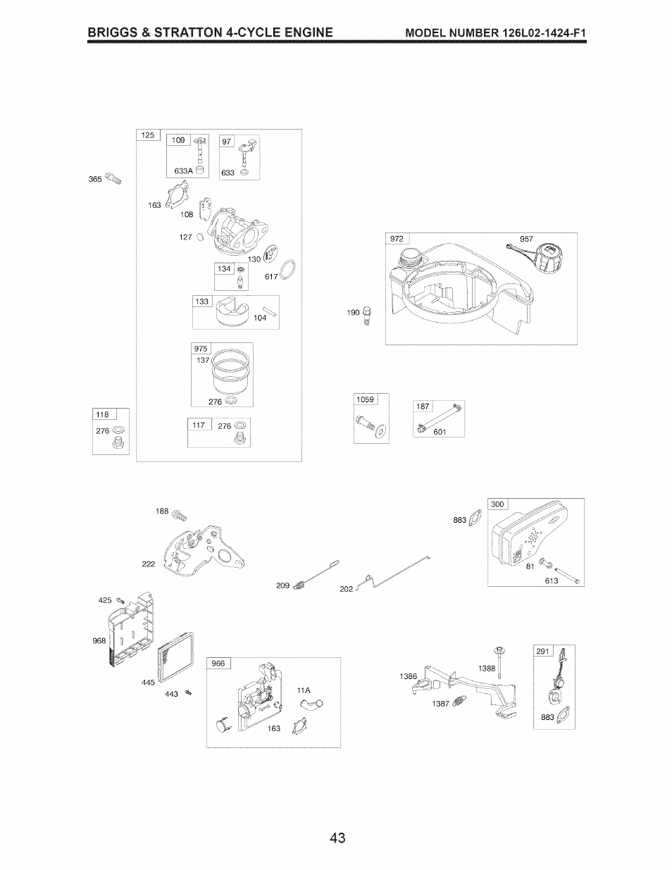 Briggs & stratton 4-cycle engine | Craftsman 917.374160 User Manual | Page 43 / 48
