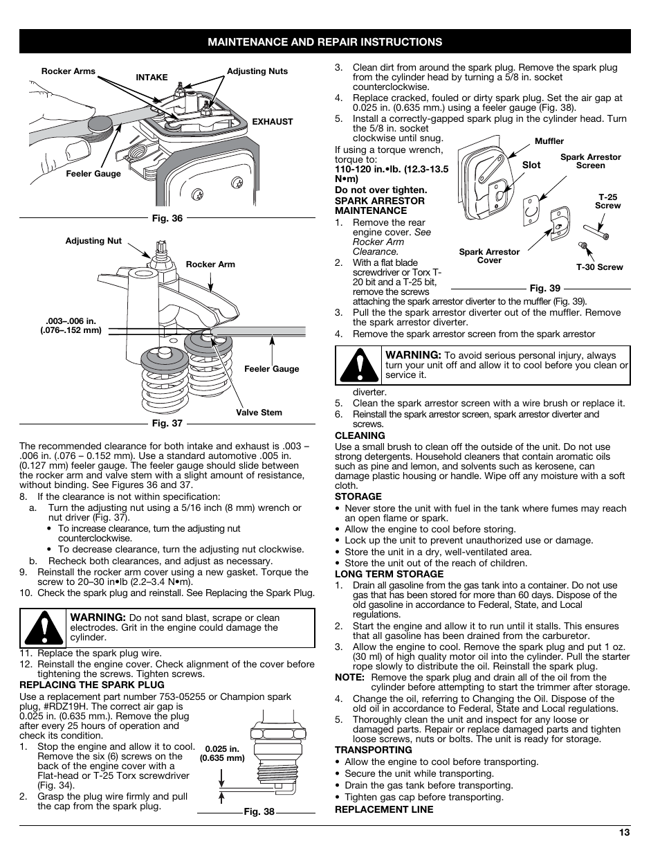 Craftsman 316.79191 User Manual | Page 13 / 40