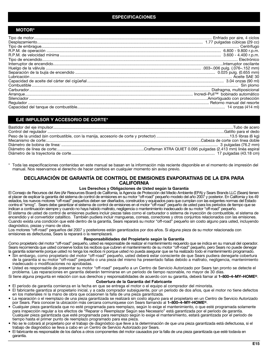 Craftsman 316.79191 User Manual | Page 33 / 40