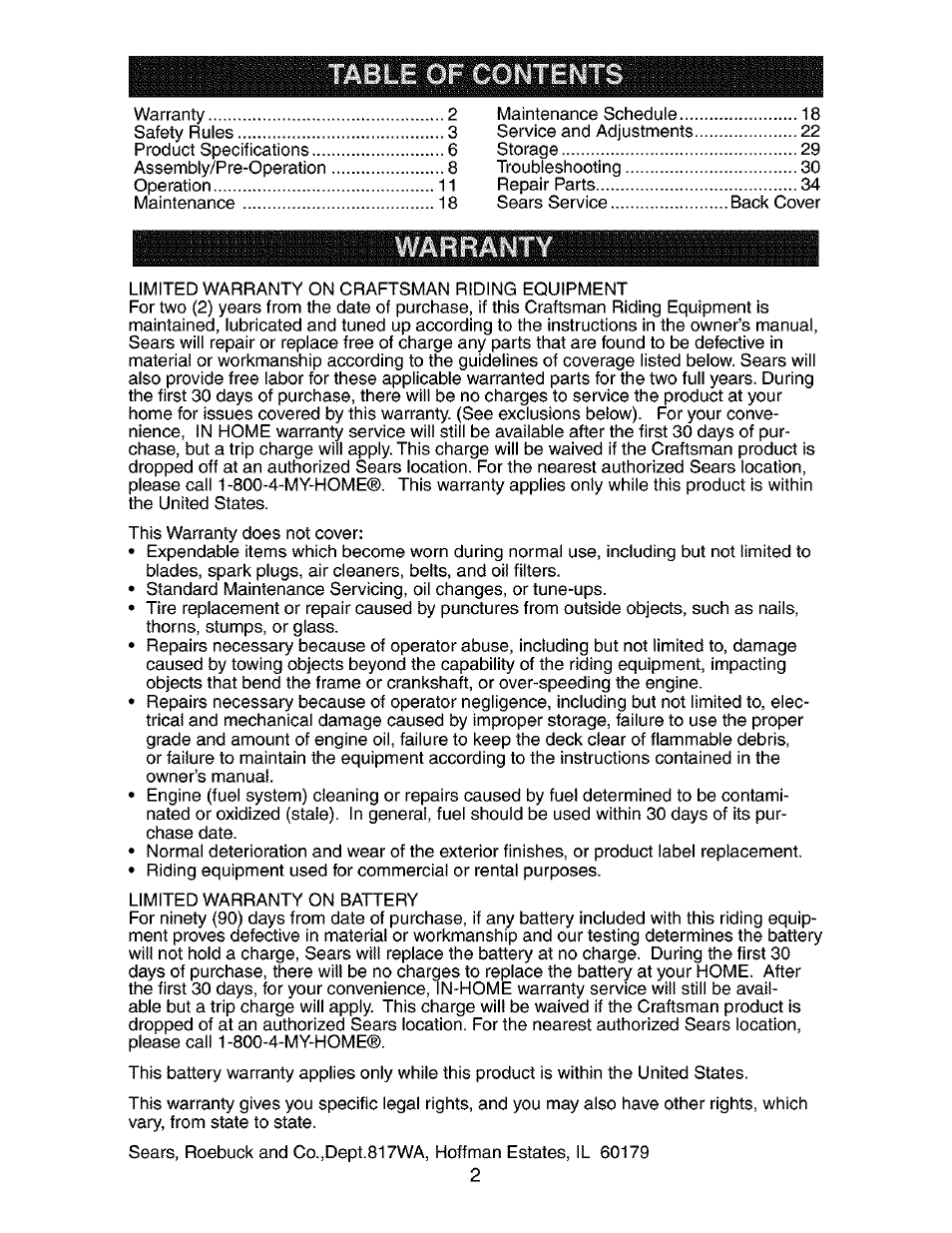 Craftsman 917.273481 User Manual | Page 2 / 60