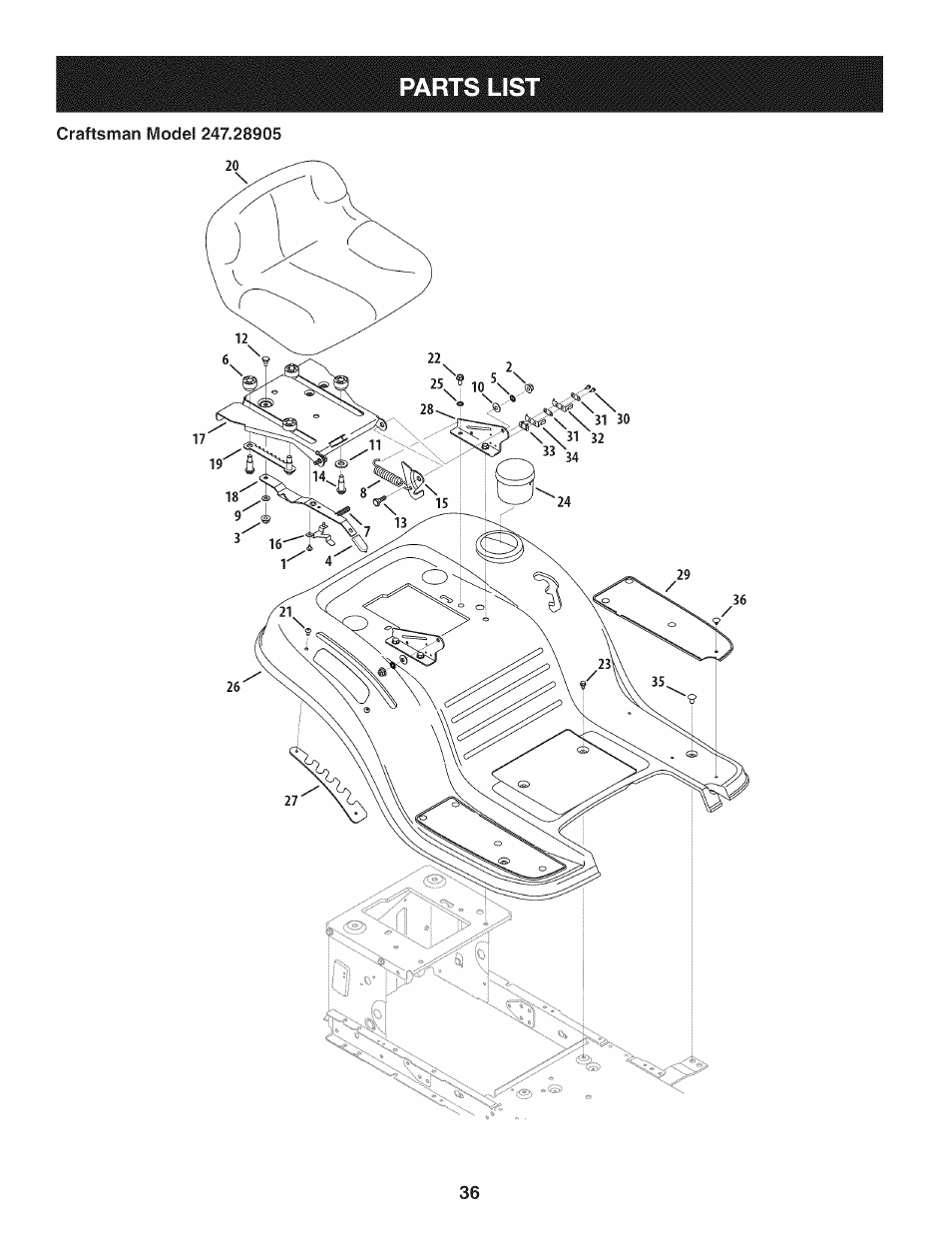 Craftsman 247.28905 User Manual | Page 36 / 92