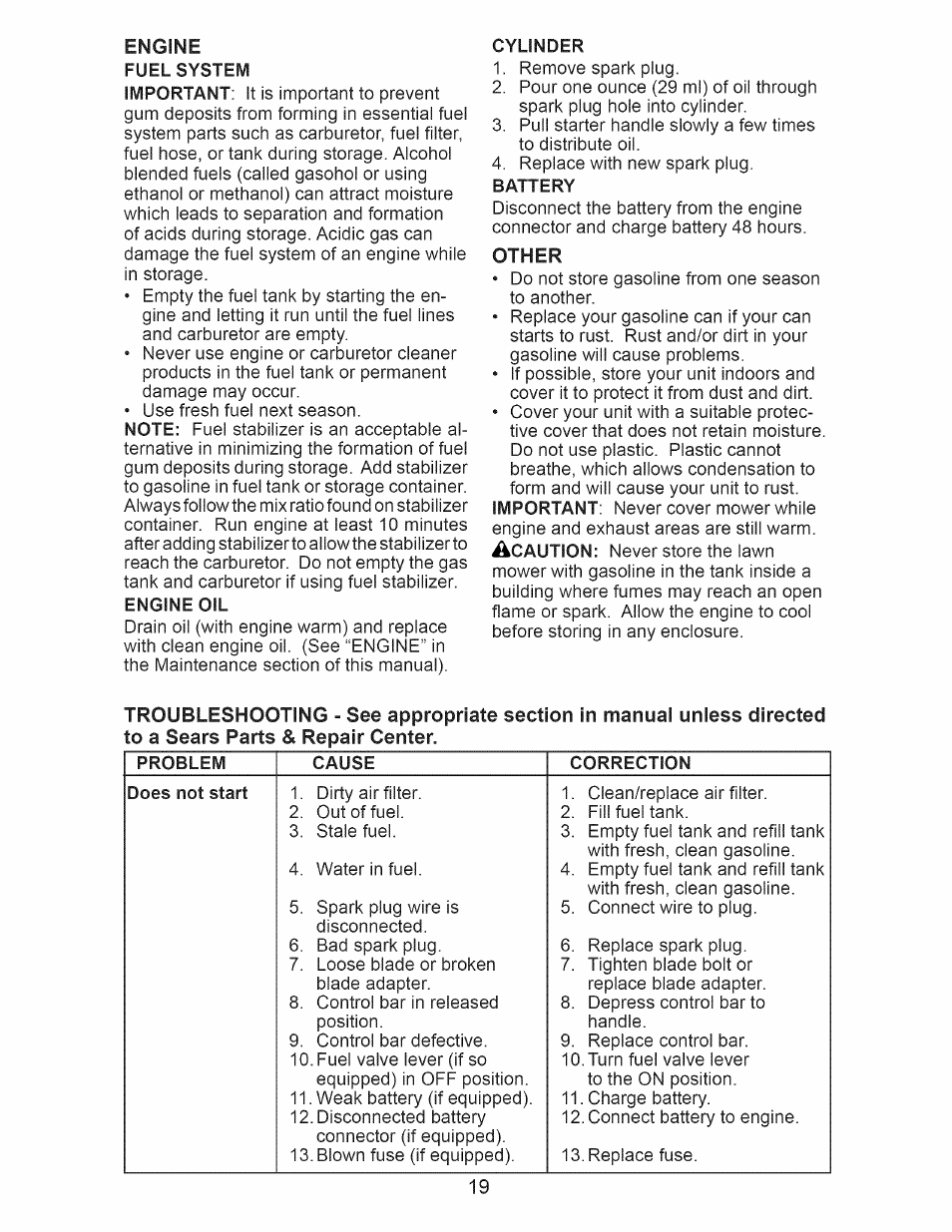 Cylinder | Craftsman 917.376242 User Manual | Page 19 / 52