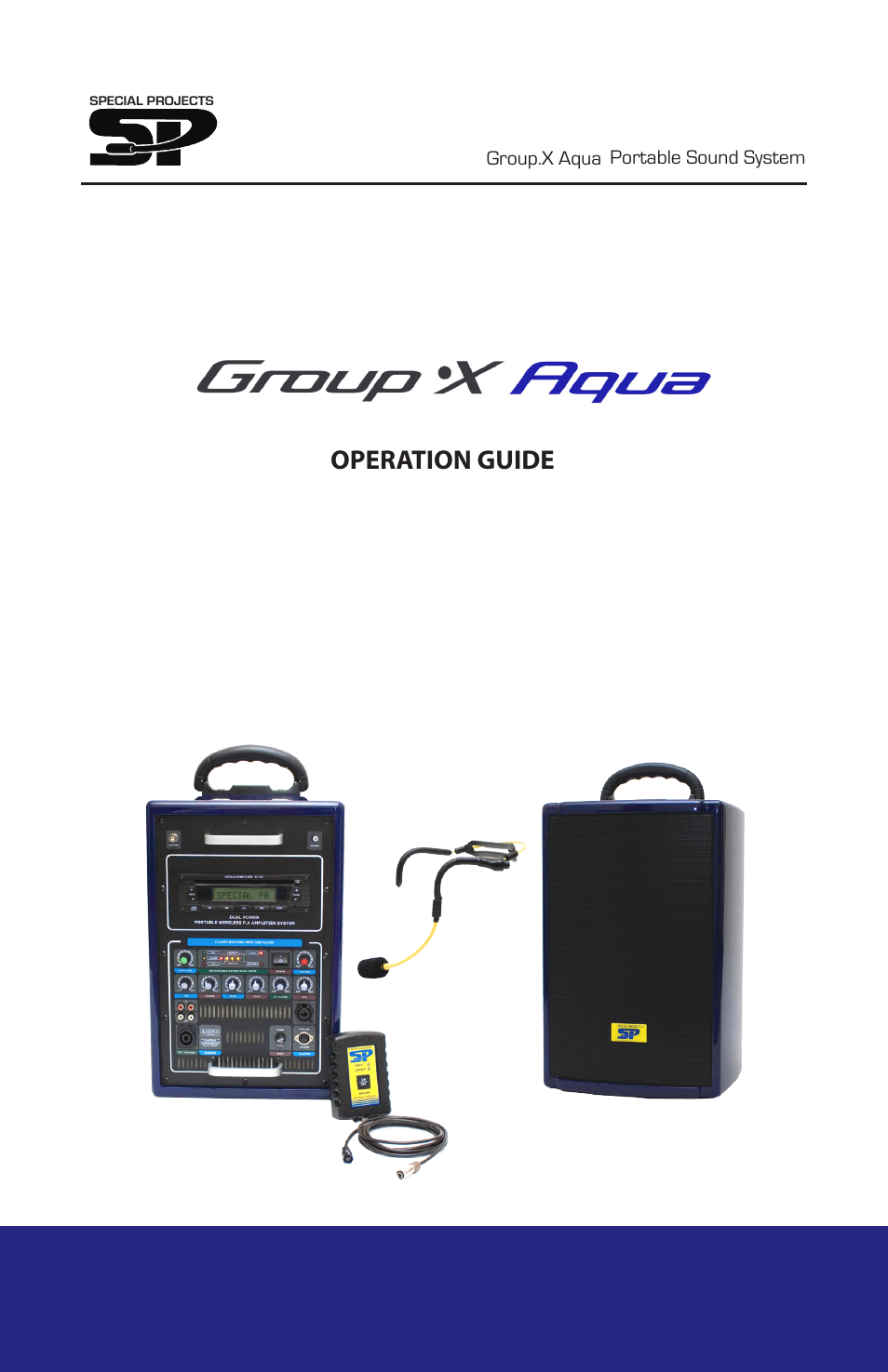 Special Projects Audio Group.X AQUA User Manual | 14 pages