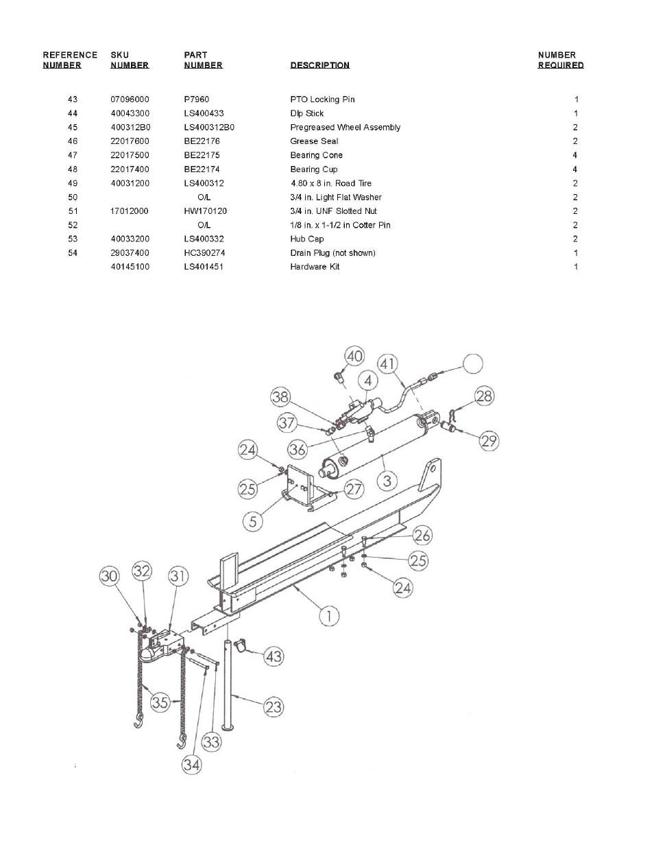 Beam assembly | Speeco LS401105H User Manual | Page 13 / 16