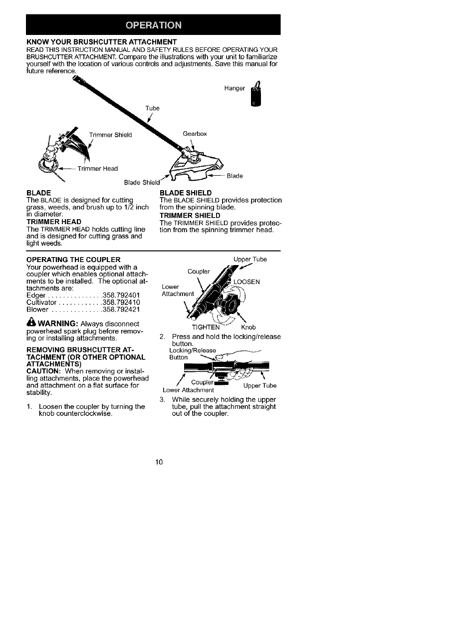 Craftsman 358.792441 User Manual | Page 10 / 31