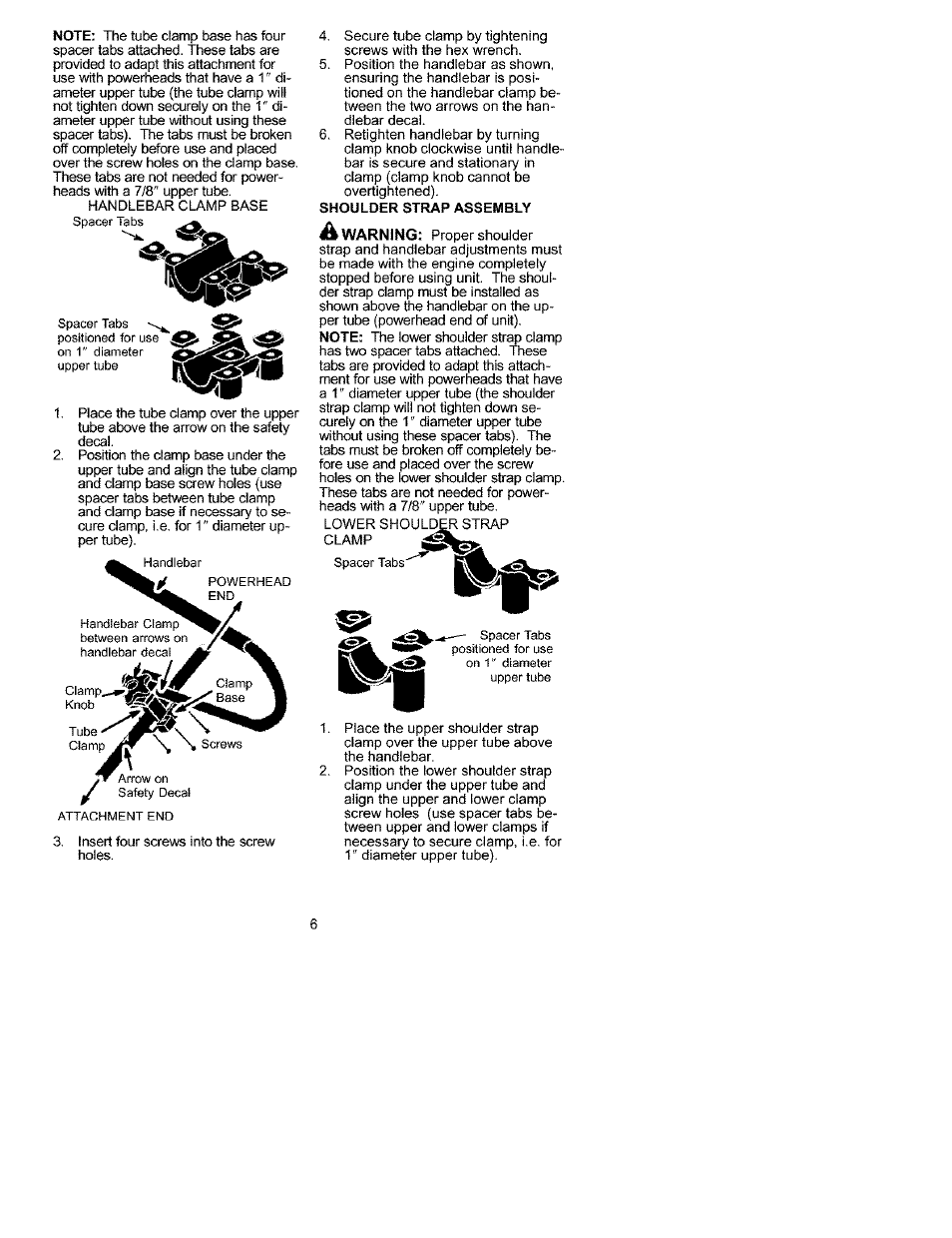 Gb|s, Clamp^jslktii | Craftsman 358.792441 User Manual | Page 6 / 31