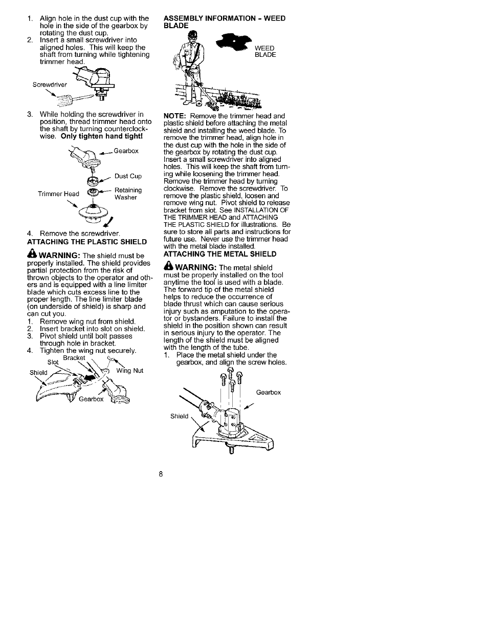 Craftsman 358.792441 User Manual | Page 8 / 31