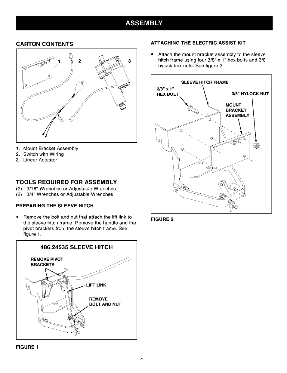 Assembly | Craftsman 486.24545 User Manual | Page 4 / 8