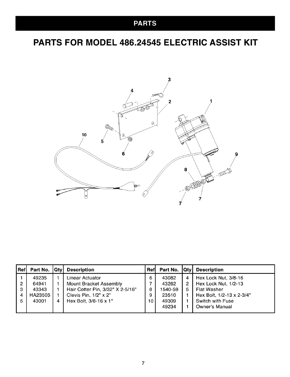 Craftsman 486.24545 User Manual | Page 7 / 8