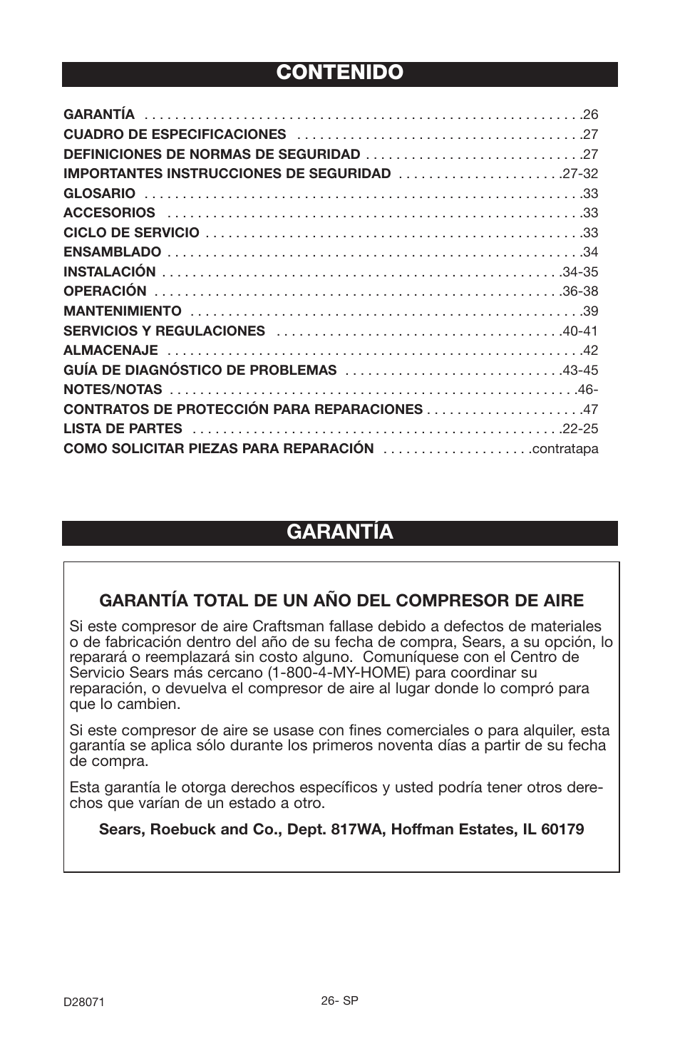 Craftsman 919.167461 User Manual | Page 22 / 44