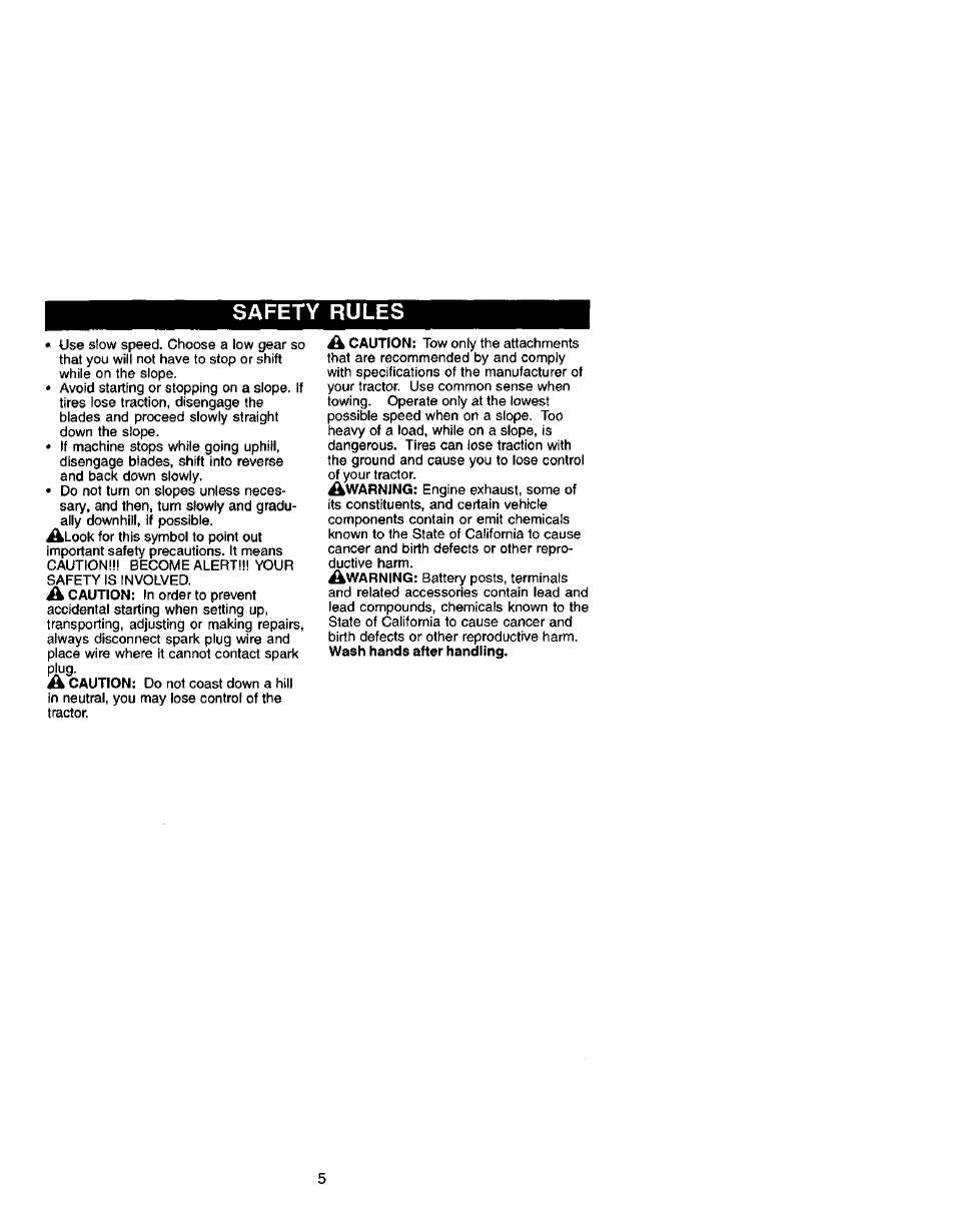 Safety rules | Craftsman 917.271641 User Manual | Page 5 / 60