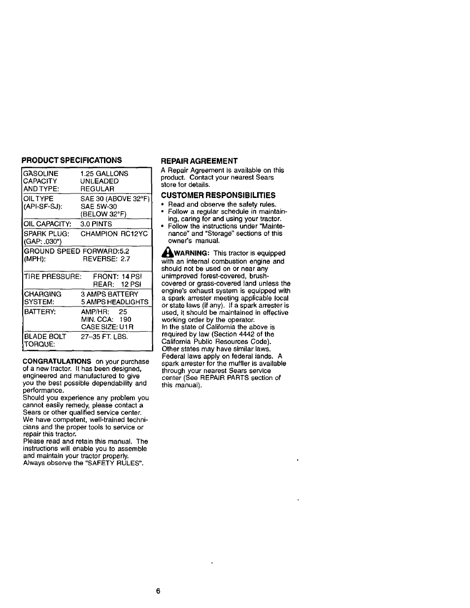 Craftsman 917.271641 User Manual | Page 6 / 60