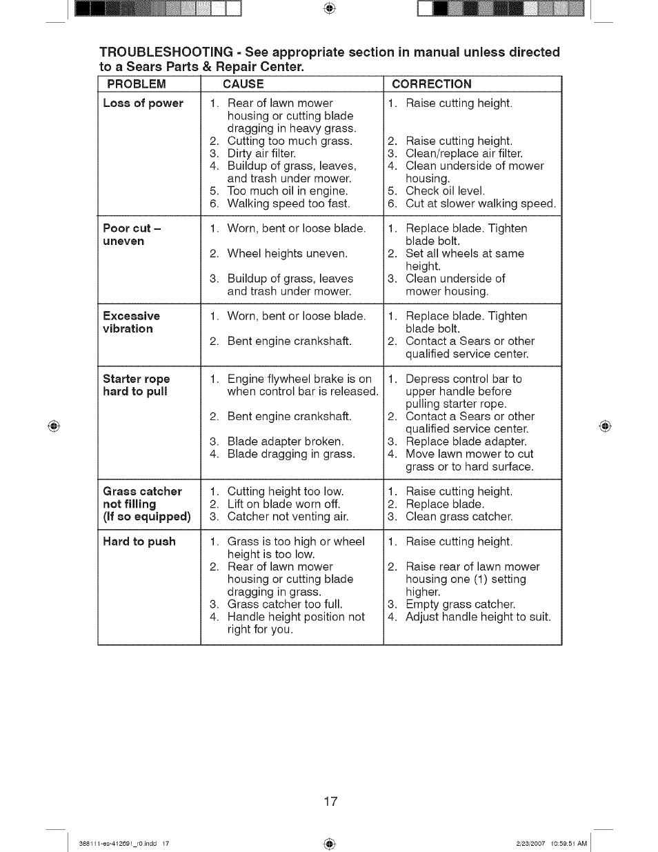 Craftsman 917.388111 User Manual | Page 17 / 44