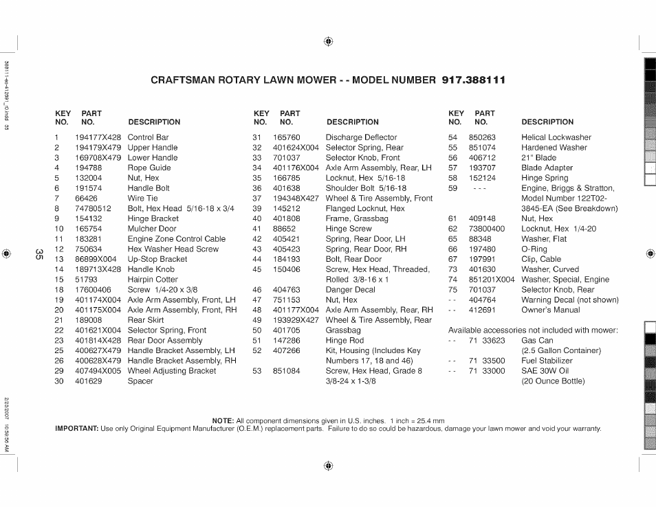 Craftsman 917.388111 User Manual | Page 35 / 44