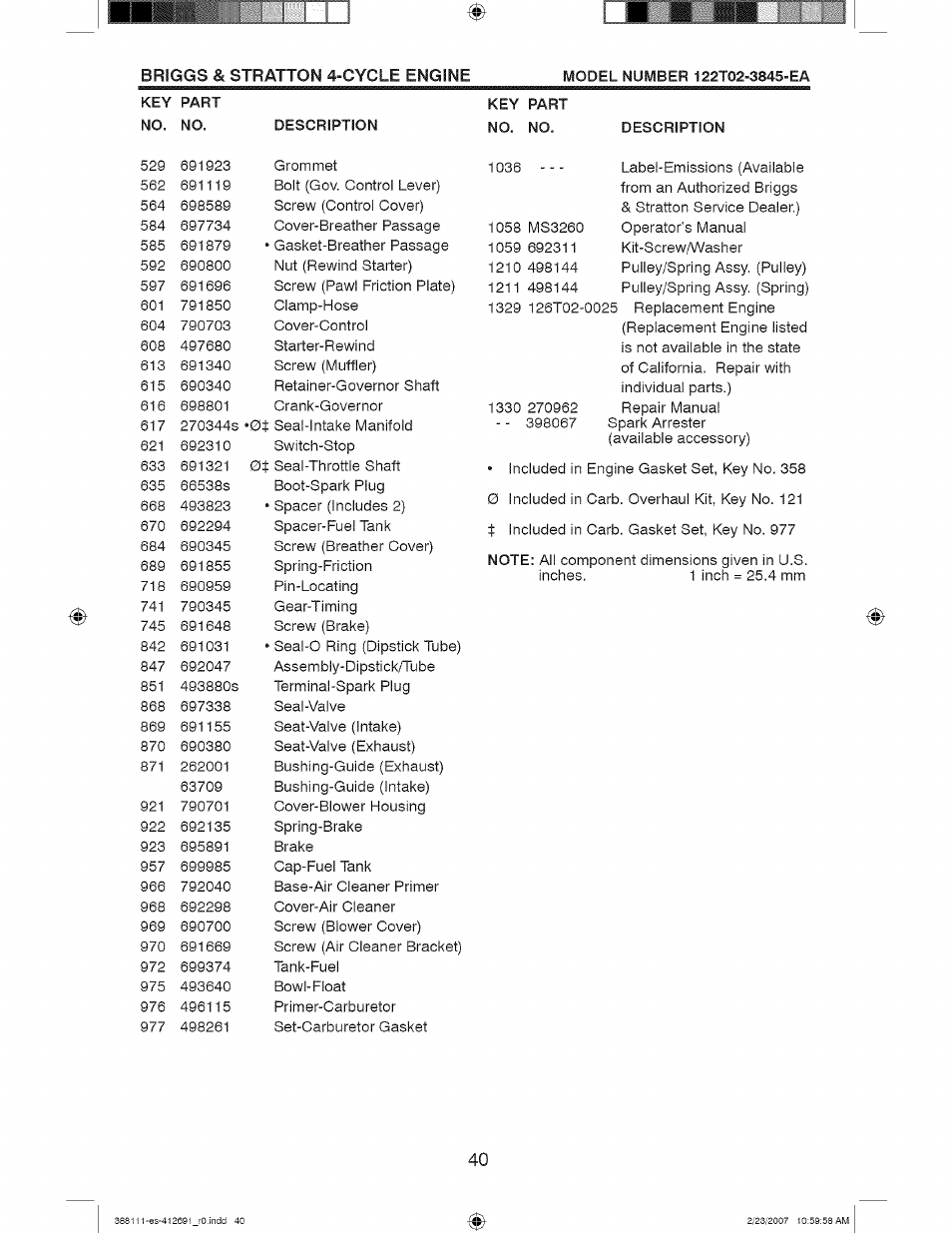 Craftsman 917.388111 User Manual | Page 40 / 44