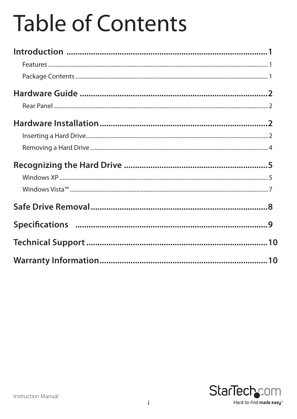 StarTech.com SAT3510BUEEU User Manual | Page 3 / 14