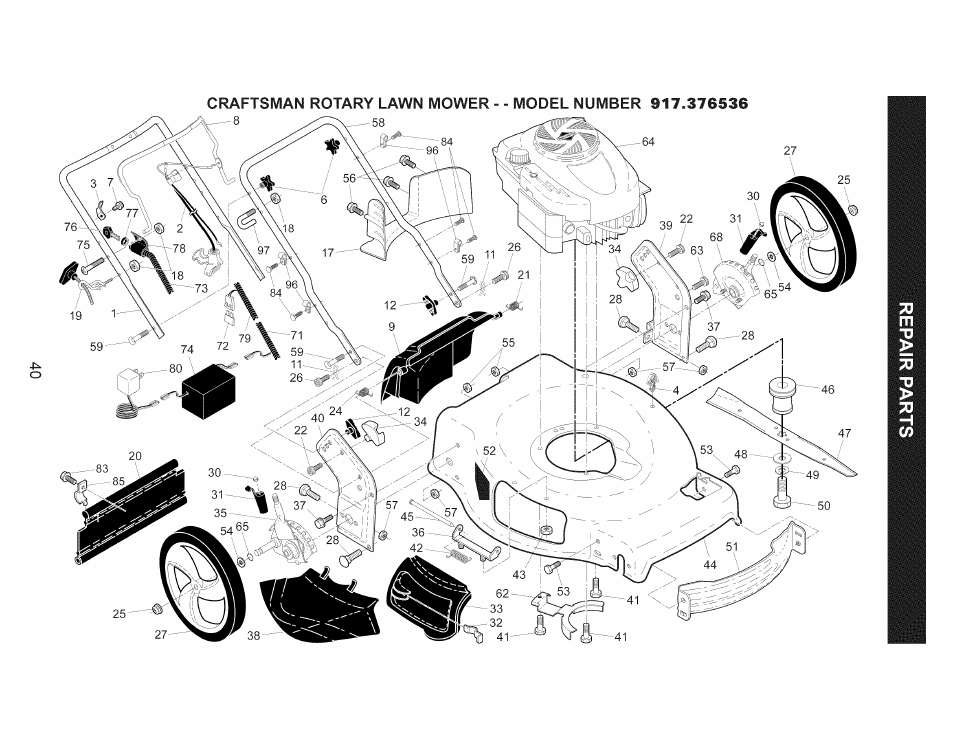 Craftsman 917.376536 User Manual | Page 40 / 52