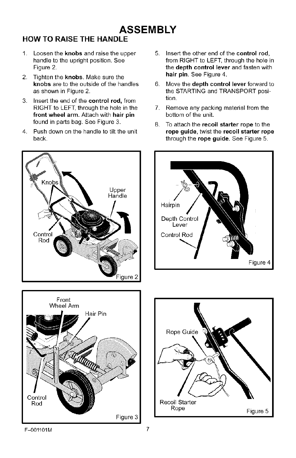 Assembly | Craftsman 536.772101 User Manual | Page 7 / 31