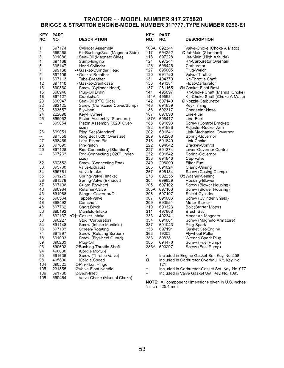Craftsman Dlt 3000 917.275820 User Manual | Page 53 / 56