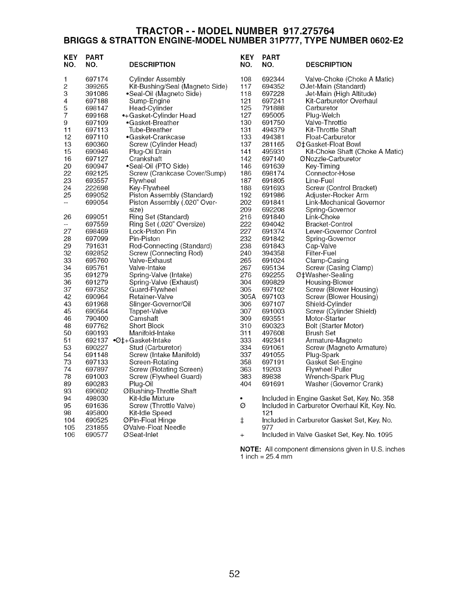 Craftsman 917.275764 User Manual | Page 52 / 56