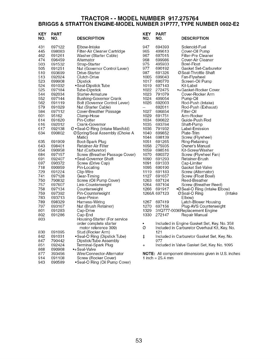 Craftsman 917.275764 User Manual | Page 53 / 56