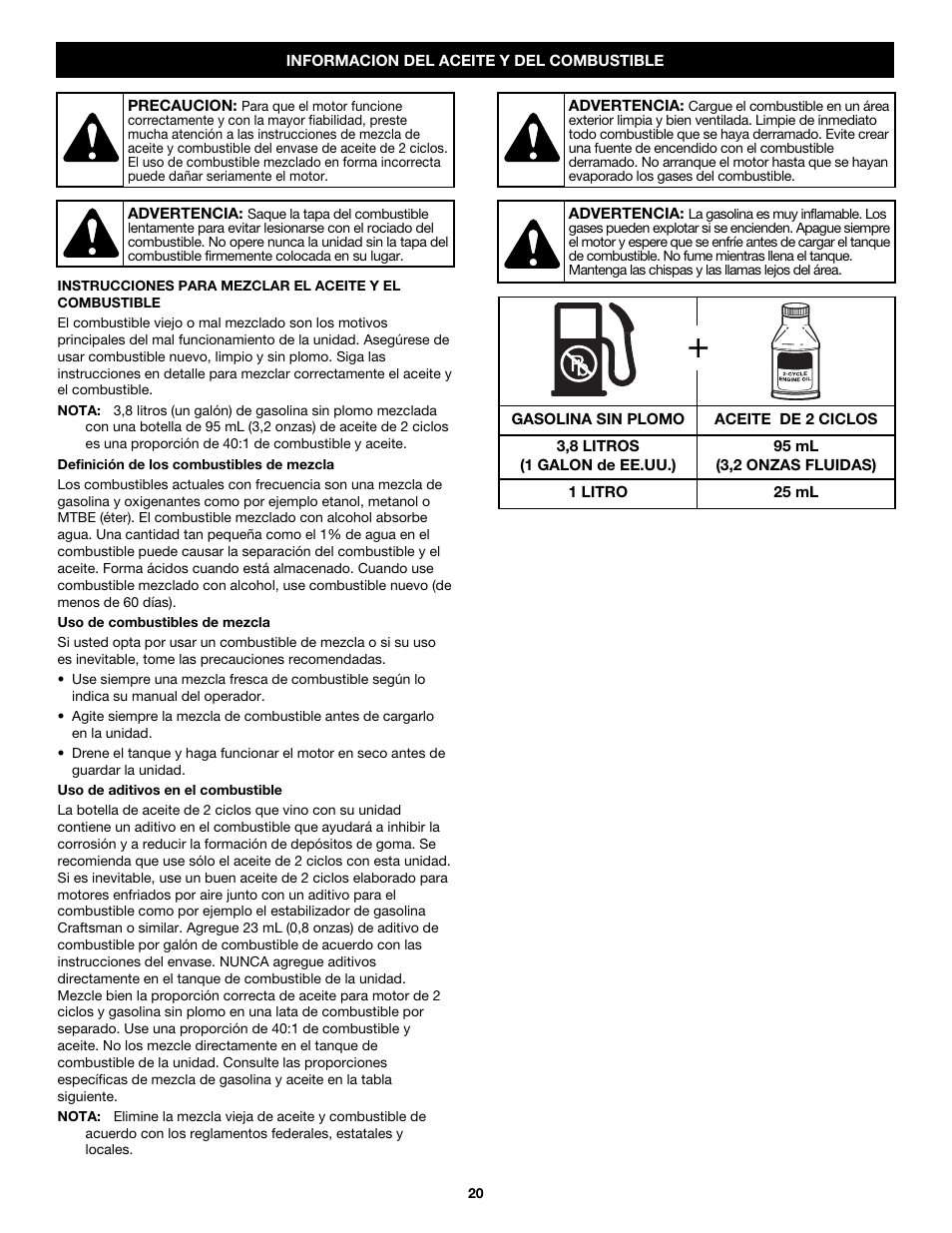 Craftsman 316.79192 User Manual | Page 20 / 32