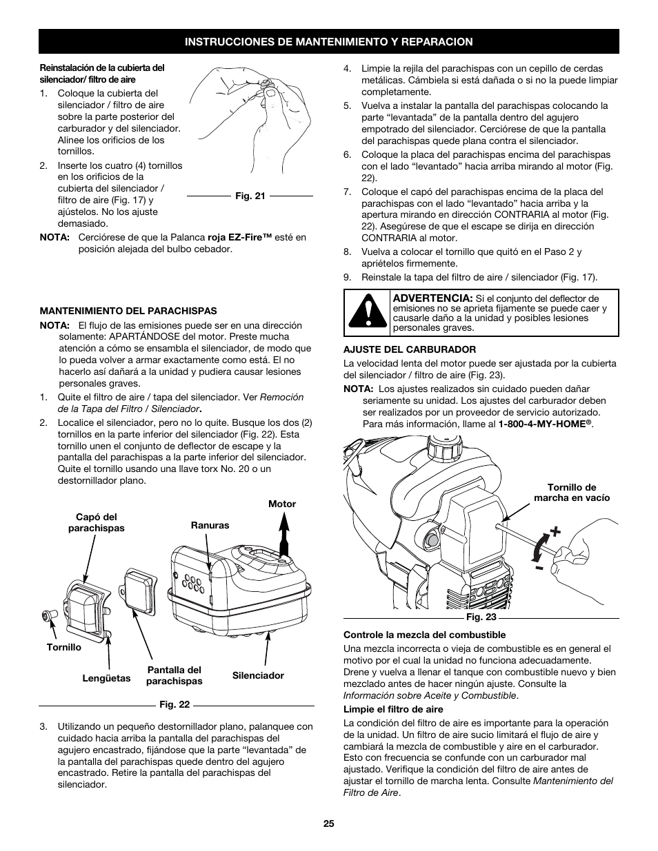 Craftsman 316.79192 User Manual | Page 25 / 32