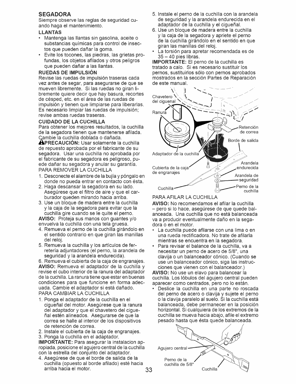 Craftsman 917.374360 User Manual | Page 33 / 52