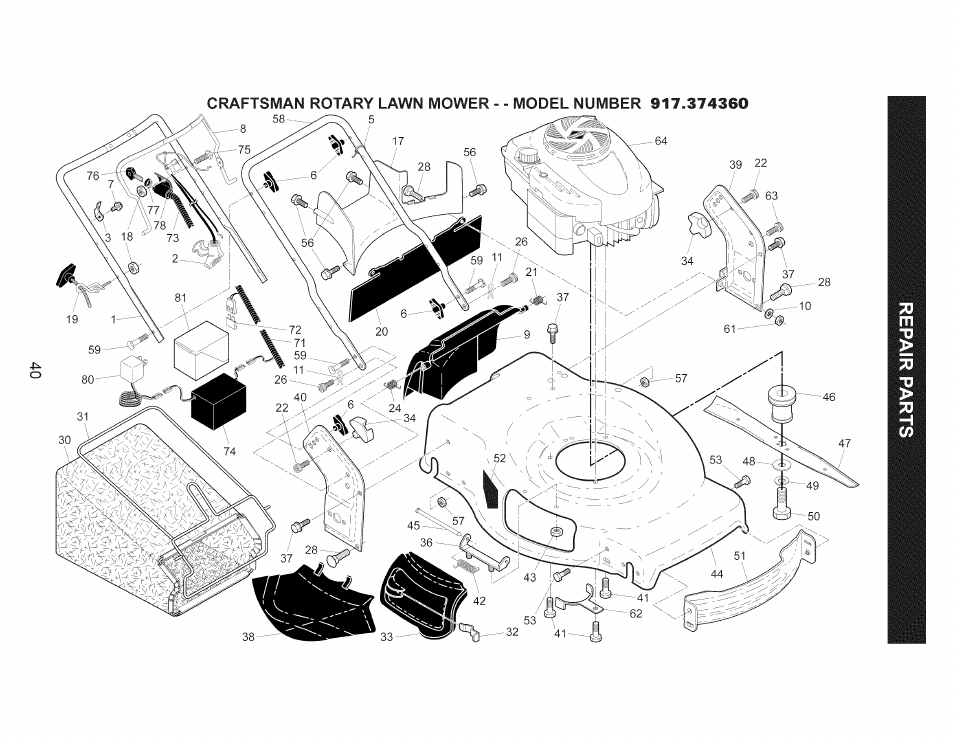 Craftsman 917.374360 User Manual | Page 40 / 52
