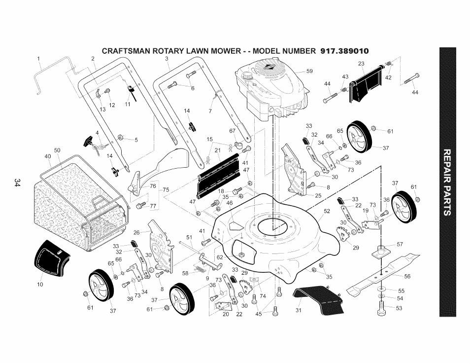 Craftsman 917.389010 User Manual | Page 34 / 44