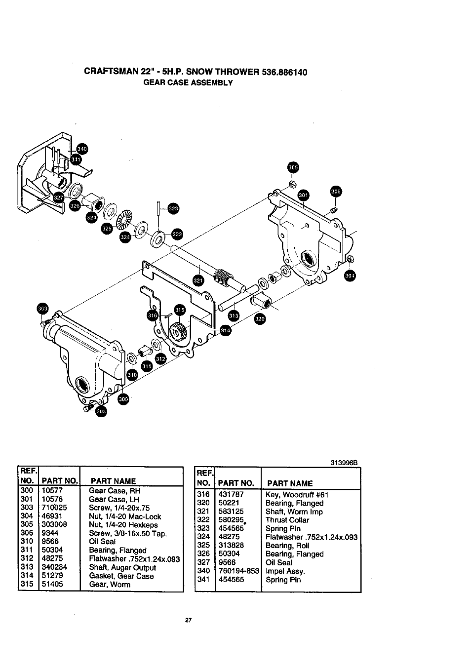 Craftsman 536.886140 User Manual | Page 27 / 39