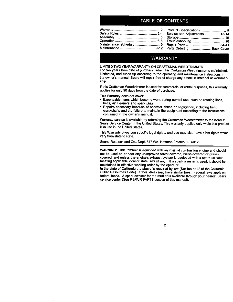 Craftsman 917.773423 User Manual | Page 2 / 25