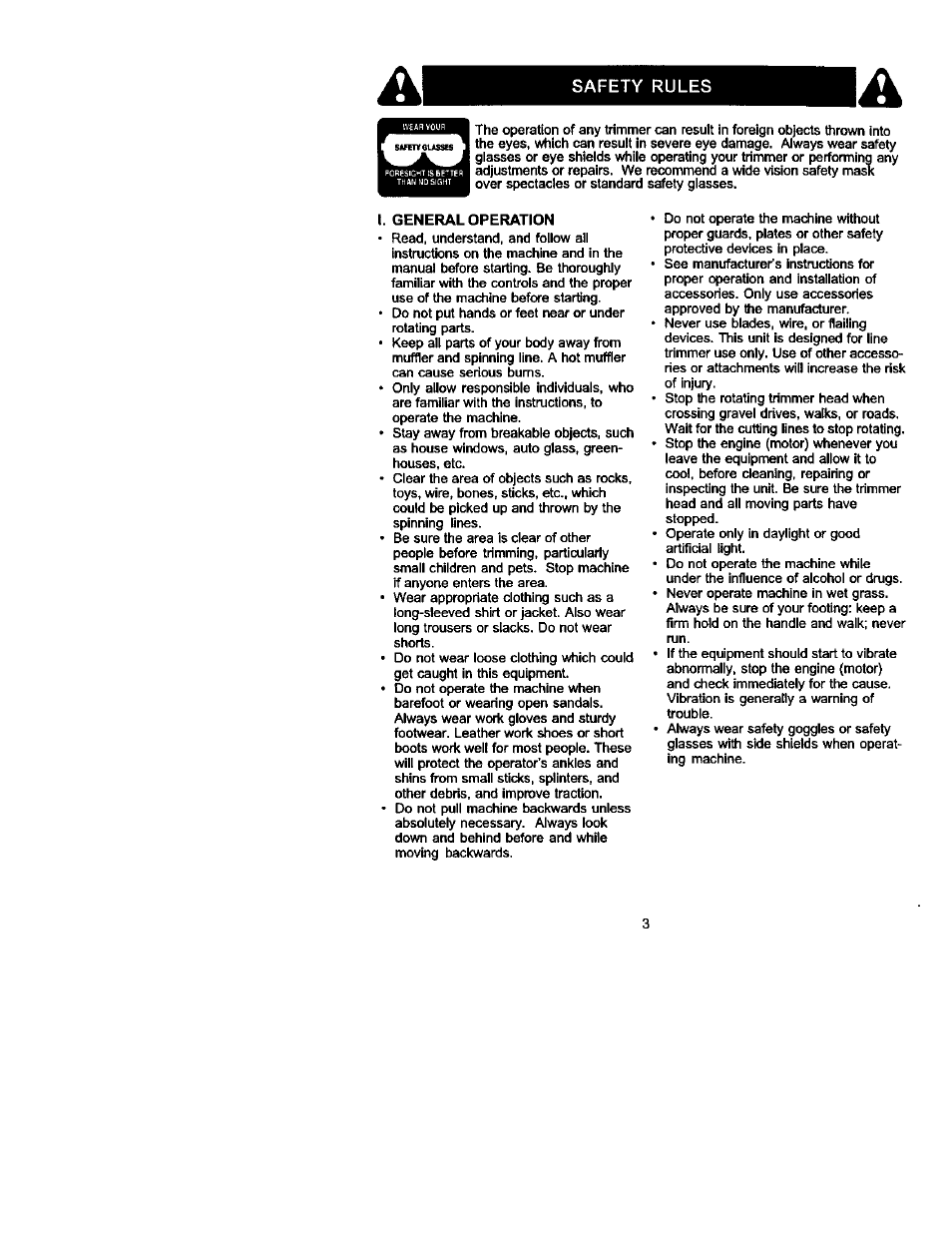 Safety rules | Craftsman 917.773423 User Manual | Page 3 / 25