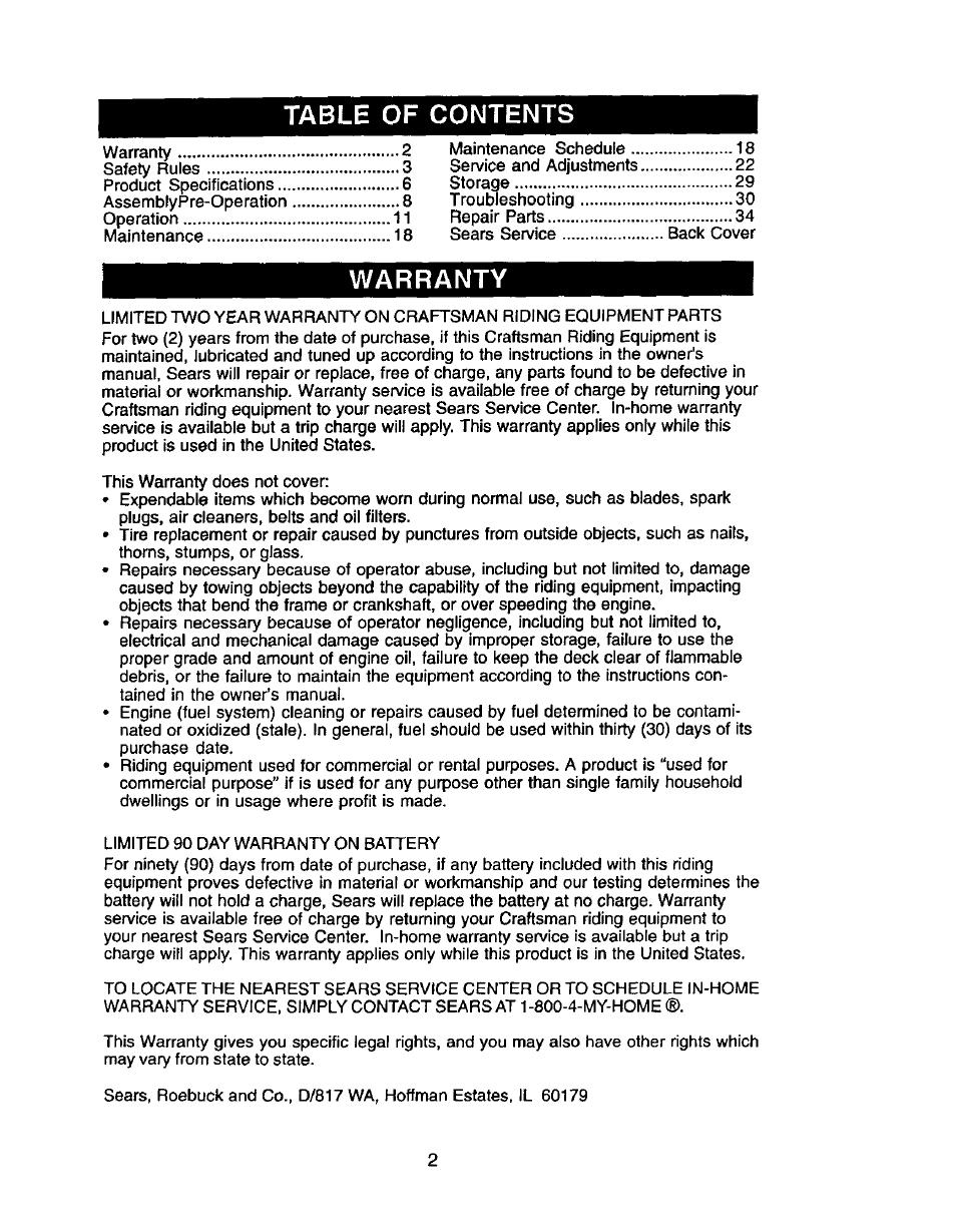 Craftsman 917.272068 User Manual | Page 2 / 64