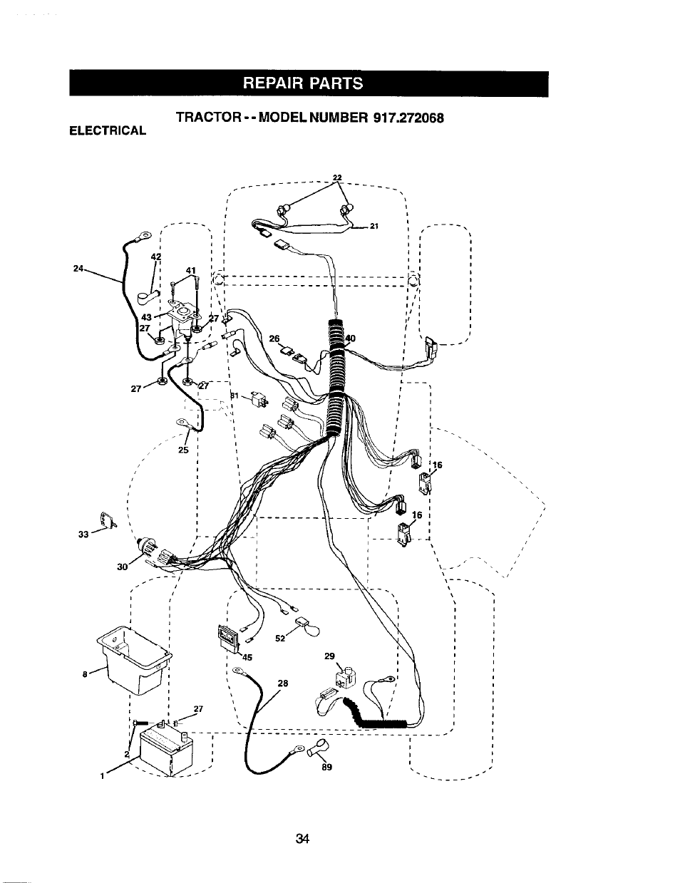 Repair parts | Craftsman 917.272068 User Manual | Page 34 / 64