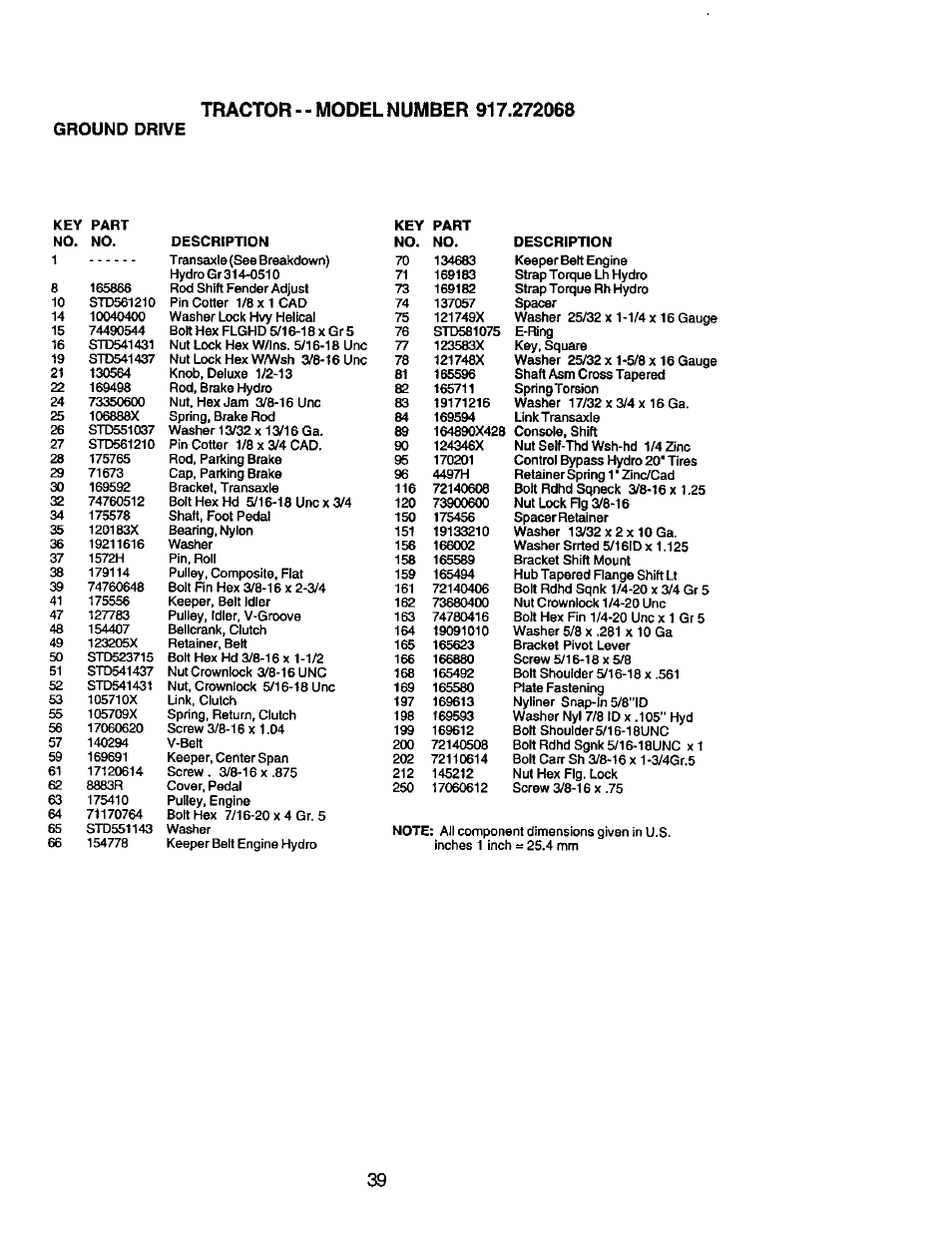 Ground drive | Craftsman 917.272068 User Manual | Page 39 / 64