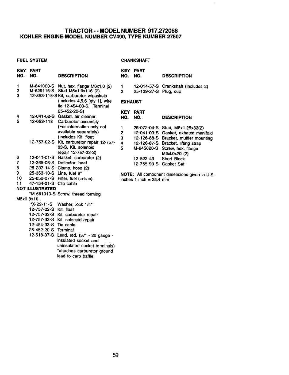 Craftsman 917.272068 User Manual | Page 59 / 64