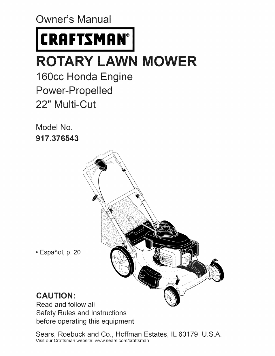 Craftsman 917.376543 User Manual | 48 pages