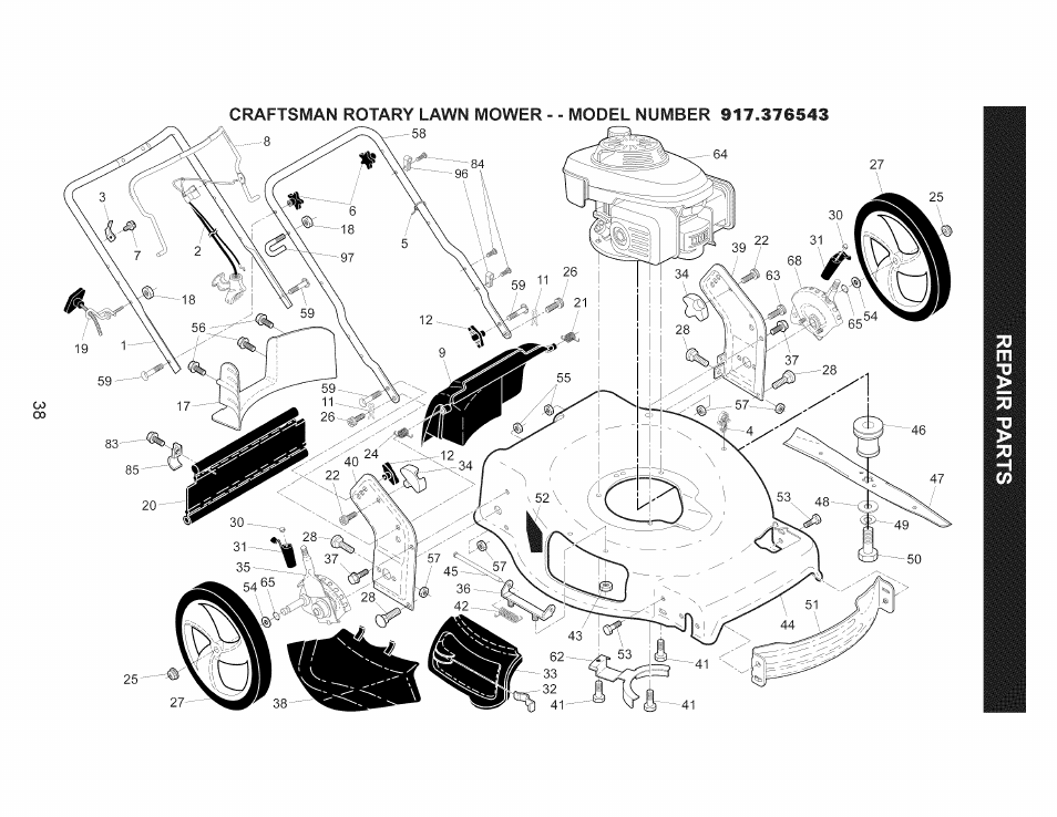 Craftsman 917.376543 User Manual | Page 38 / 48